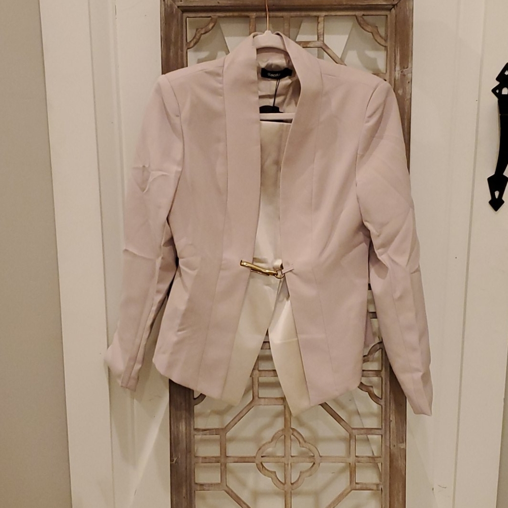 Blush blazed with gold hook closure